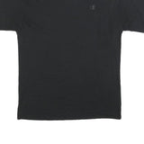 CHAMPION Mens Black V-Neck T-Shirt L Cotton Blend Casual Sportswear Logo