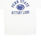 RUSSELL ATHLETIC Mens White Penn State Nittany Lions Graphic T-Shirt M Short