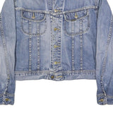 LEE Mens Blue Denim Button Jacket L Cotton Classic Casual Style Sturdy