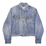 LEE Mens Blue Denim Button Jacket L Cotton Classic Casual Style Sturdy