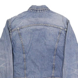 LEE Mens Blue Denim Button Jacket L Cotton Classic Casual Style Sturdy