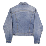 LEE Mens Blue Denim Button Jacket L Cotton Classic Casual Style Sturdy