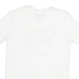 HARD ROCK CAFE Mens White All Is One Graphic T-Shirt S Short Sleeve Crew Neck