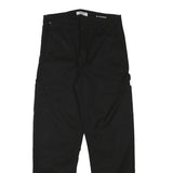 CARHARTT WIP Womens Black Regular Fit Straight Leg Trousers W28 L27 Cotton Blend