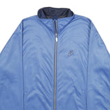 ASICS Mens Blue Jacket M Polyester Plain Zip Casual Sportswear Lightweight