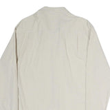 NAUTICA Mens Beige & Blue Check Shirt L Classic Fit Cotton Button-Down Collar