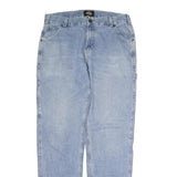 DICKIES Mens Jeans Blue Regular Straight Denim Medium W36 L33 Workwear