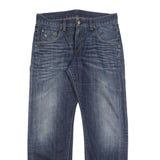 CARHARTT Mens Relaxed Blue Denim Jeans W32 L32 Workwear Casual Zip Closure