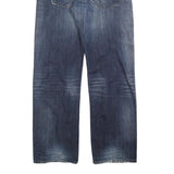 CARHARTT Mens Relaxed Blue Denim Jeans W32 L32 Workwear Casual Zip Closure