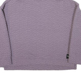 CALVIN KLEIN Womens Purple High Neck XL Quilted Sweatshirt Pullover