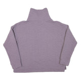 CALVIN KLEIN Womens Purple High Neck XL Quilted Sweatshirt Pullover