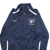 NIKE Womens Navy Blue & White Vista Swimming Track Jacket S Polyester Zip