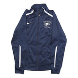 NIKE Womens Navy Blue & White Vista Swimming Track Jacket S Polyester Zip