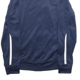 NIKE Womens Navy Blue & White Vista Swimming Track Jacket S Polyester Zip