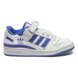 ADIDAS Forum Mens Lace-Up Trainers White & Blue Synthetic UK 7 Retro Style