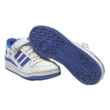 ADIDAS Forum Mens Lace-Up Trainers White & Blue Synthetic UK 7 Retro Style