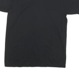 GILDAN Mens Black Graphic T-Shirt L Short Sleeve Crew Neck Cotton Blend Casual