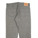 LEVI'S 501XX Mens Jeans Grey Regular Straight Denim Dark W40 L26 Classic Button