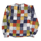 NICOLA Womens Multicolour Printed Long Sleeve Round Neck Top M Stylish Casual