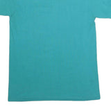 HANES Mens Blue T-Shirt M Short Sleeve Crew Neck Plain Cotton Blend Comfortable