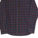 VANS Mens Blue & Maroon Check Shirt M Cotton Blend Casual Long Sleeve