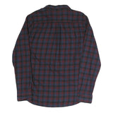 VANS Mens Blue & Maroon Check Shirt M Cotton Blend Casual Long Sleeve