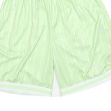 KARL KANI Mens Shorts Green Casual S W26 Athletic Pinstripe