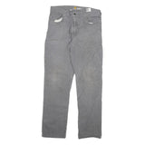 CARHARTT Mens Relaxed Fit Grey Cotton Blend Denim W36 L36 Workwear Utility Jeans