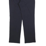 ARMANI JEANS Mens Wool Blend Navy Regular Fit Straight Trousers W30 L31 Stylish