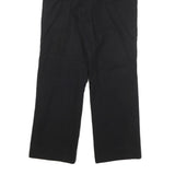 PAUL & SHARK Mens Wool Blend Black Regular Fit Straight Leg Trousers W27 L30