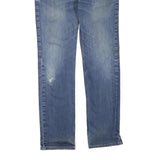 CARHARTT Womens Regular Fit Straight Denim Blue Jeans W32 L32 Zip Cotton Blend