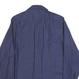 TOMMY HILFIGER Mens Navy Blue Casual Shirt S Cotton Blend Regular Fit