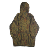 APPROPOS Womens Brown & Green Paisley Outdoor Jacket S Polyester Blend Zip