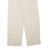 SERGIO VITTI Mens Regular Beige Cargo Trousers W31 L28 Cotton Blend Zip