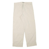 SERGIO VITTI Mens Regular Beige Cargo Trousers W31 L28 Cotton Blend Zip