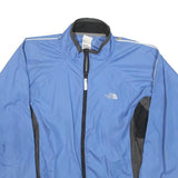 THE NORTH FACE Womens Blue Nylon Jacket M Zip Plain Lightweight Outdoor