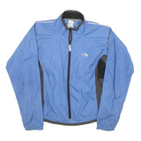 THE NORTH FACE Womens Blue Nylon Jacket M Zip Plain Lightweight Outdoor