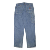 DICKIES Mens Jeans Blue Regular Straight Denim Medium W36 L34 Workwear