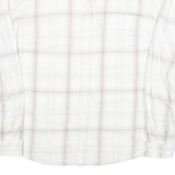 LEVI'S Womens White & Red Check Shirt M Classic Fit Cotton Blend Casual