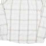 LEVI'S Womens White & Red Check Shirt M Classic Fit Cotton Blend Casual