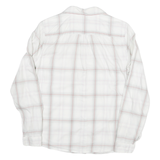 LEVI'S Womens White & Red Check Shirt M Classic Fit Cotton Blend Casual