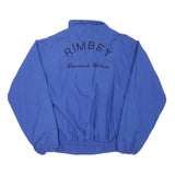 WESTERN CONCEPTS Mens Blue Polyester Blend Zip Jacket L Rimbery Livestock