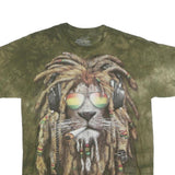 THE MOUNTAIN Mens Green Graphic T-Shirt M Short Sleeve Crew Neck Unique Print