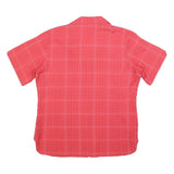 JACK WOLFSKIN Womens Red Check Shirt L Outdoor Travel Button-Up Lightweight