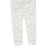 LEVI'S Womens Cotton White & Cream Camouflage Slim Skinny Trousers W26 L25