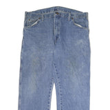 DICKIES Mens Jeans Blue Regular Straight Denim Medium W36 L28 Workwear Zip