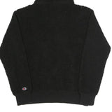 CHAMPION Womens Black Hoodie Fleece ¼ Zip L Warm Comfort Sportswear
