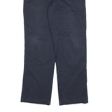 DICKIES Mens Cotton Blend Navy Regular Leg Trousers W32 L31 Zip Closure Workwear