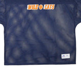 RUSSELL ATHLETIC Mens Navy Blue Wild Cats Graphic T-Shirt XL Short Sleeve V-Neck