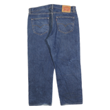 LEVI'S 501 Mens Jeans Blue Regular Straight Denim Medium W36 L25 Classic Fit